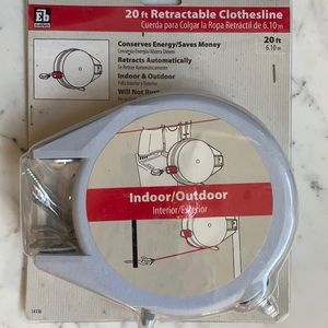 20 FT Retractable Indoor or Outdoor Clothesline